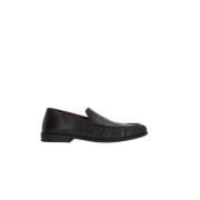 Zwarte leren mocassin schoenen Marsell , Black , Heren