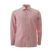 Roze Regular Fit Overhemd Tom Ford , Pink , Heren