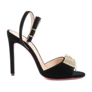 Kristalboog Velvet Sandaal Dee Ocleppo , Black , Dames