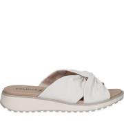 Witte Open Casual Slippers Vrouwen Caprice , White , Dames