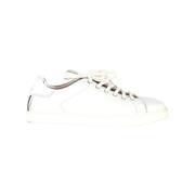 Pre-owned Leather sneakers Gianvito Rossi Pre-owned , White , Dames