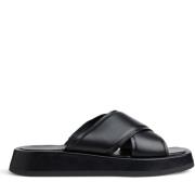 Zwarte Open Casual Slippers Vrouwen Tamaris , Black , Dames