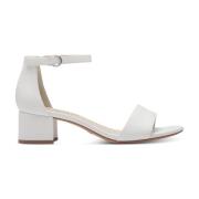 Witte Casual Platte Sandalen Tamaris , White , Dames