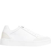 Witte Court Sneaker Damesschoenen Tommy Hilfiger , White , Dames