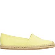 Gele Tulp Geborduurde Espadrilles Tommy Hilfiger , Yellow , Dames