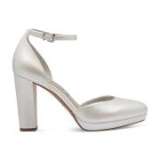 Elegante Witte Parel Deel-Open Pumps Tamaris , White , Dames