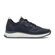 Blauwe Sneakers voor Mannen Rieker , Blue , Heren