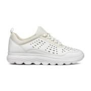 Witte Spherica Sneakers voor Vrouwen Geox , White , Dames