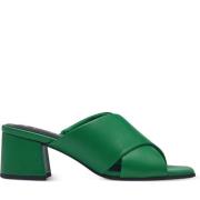 Groene platte sandalen voor vrouwen Marco Tozzi , Green , Dames