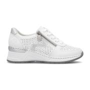 Witte Sneakers voor Vrouwen Rieker , White , Dames