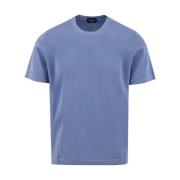 Lichtblauw T-shirt en Polo Drumohr , Blue , Heren