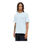 Katoenen Logo Print Crewneck T-Shirt Comme des Garçons , White , Heren