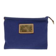 Pre-owned Canvas clutches Louis Vuitton Vintage , Blue , Dames