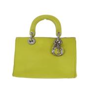 Pre-owned Leather dior-bags Dior Vintage , Green , Dames