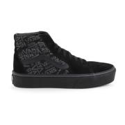 Stof Suède Ronde Neus Sneakers Vans , Black , Heren