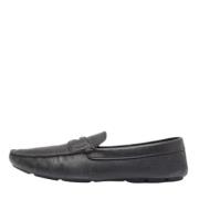 Pre-owned Leather flats Prada Vintage , Black , Heren