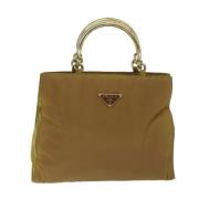 Pre-owned Fabric handbags Prada Vintage , Brown , Dames