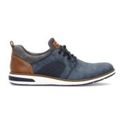 Blauwe Sneakers voor Mannen Rieker , Multicolor , Heren