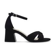 Elegante Zwarte Platte Sandalen Vrouwen s.Oliver , Black , Dames