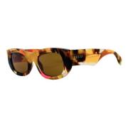 Ovale zonnebril met gemarmerd effect Gucci , Multicolor , Dames