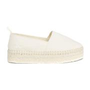 Beige Espadrilles voor Vrouwen Calvin Klein Jeans , Beige , Dames