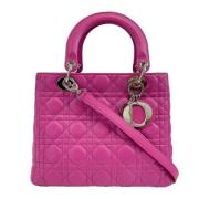 Pre-owned Leather crossbody-bags Dior Vintage , Pink , Dames