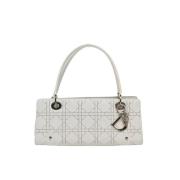 Pre-owned Leather dior-bags Dior Vintage , White , Dames