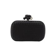 Pre-owned Fabric clutches Bottega Veneta Vintage , Black , Dames