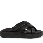 Zwarte Casual Open Slippers Vrouwen s.Oliver , Black , Dames