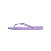 Tapered Dames Strand Slippers Sleepers , Purple , Dames