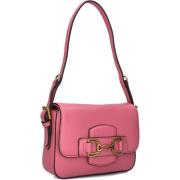 Roze Leren Schoudertas 951A80Tr Bibi Lou , Pink , Dames