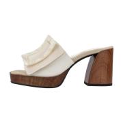 Heeled Mules Noa Harmon , Beige , Dames