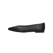 Zwarte Geweven Ballerina's Toral , Black , Dames