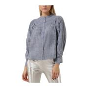 Alicia Shirt Blouse Lichtblauw Lollys Laundry , Multicolor , Dames