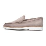 Beige Suède Loafers Klassieke Stijl Magnanni , Beige , Heren