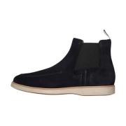 Navy Suede Chelsea Boots Stijlvolle Heren Magnanni , Blue , Heren