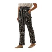 Elegante Zwarte Pantalon voor Vrouwen Stella Forest , Multicolor , Dam...