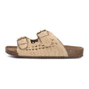 Beige Gevlochten Band Slippers Bibi Lou , Beige , Dames