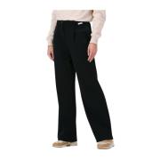 Zwarte Broek 1096 Stijlvol Model Penn&Ink N.Y , Black , Dames