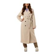 Shay Coat Trenchcoat Dames Zand Modström , Beige , Dames