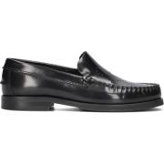 Zwarte Loafers met Ronde Uitsnijdingen Stefano Lauran , Black , Dames