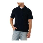 Heren Polo & T-shirt Frotte Polo Tee Anerkjendt , Blue , Heren