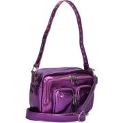 Paarse Metallic Schoudertas Ellie Núnoo , Purple , Dames