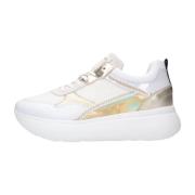 Witte Lage Sneakers Trendy Stijl Nerogiardini , White , Dames