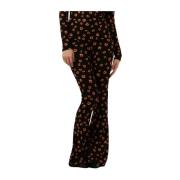 Flared Tangerine Broek Catwalk Junkie , Multicolor , Dames