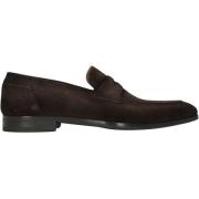 Bruine Suède Instappers Stijlvol Comfort Magnanni , Brown , Heren