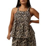 Leopard Print Casual Top Lollys Laundry , Multicolor , Dames