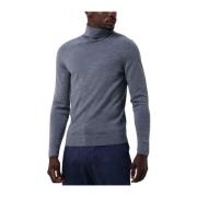 Grijze Wol Turtle Neck Sweater Calvin Klein , Gray , Heren