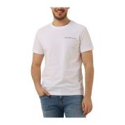 Heren Polo T-shirt Chest Institutional Calvin Klein , White , Heren