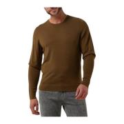 Superior Wool Crew Neck Sweater Calvin Klein , Brown , Heren